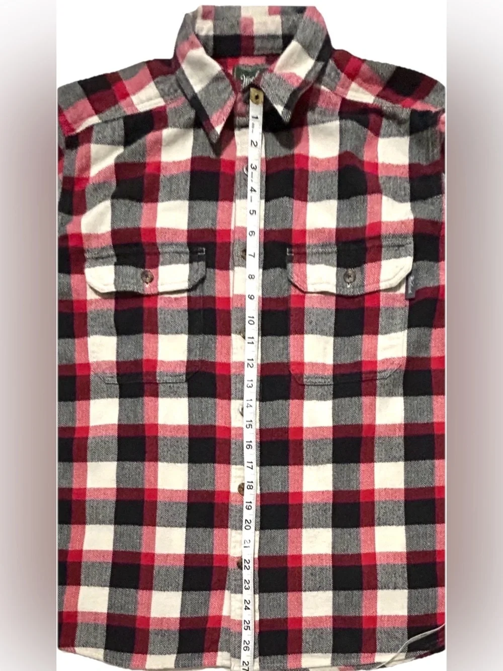 VTG Woolrich Men’s Classic Flannel Buffalo Plaid 100% Cotton Shirt L - Picture 10 of 11